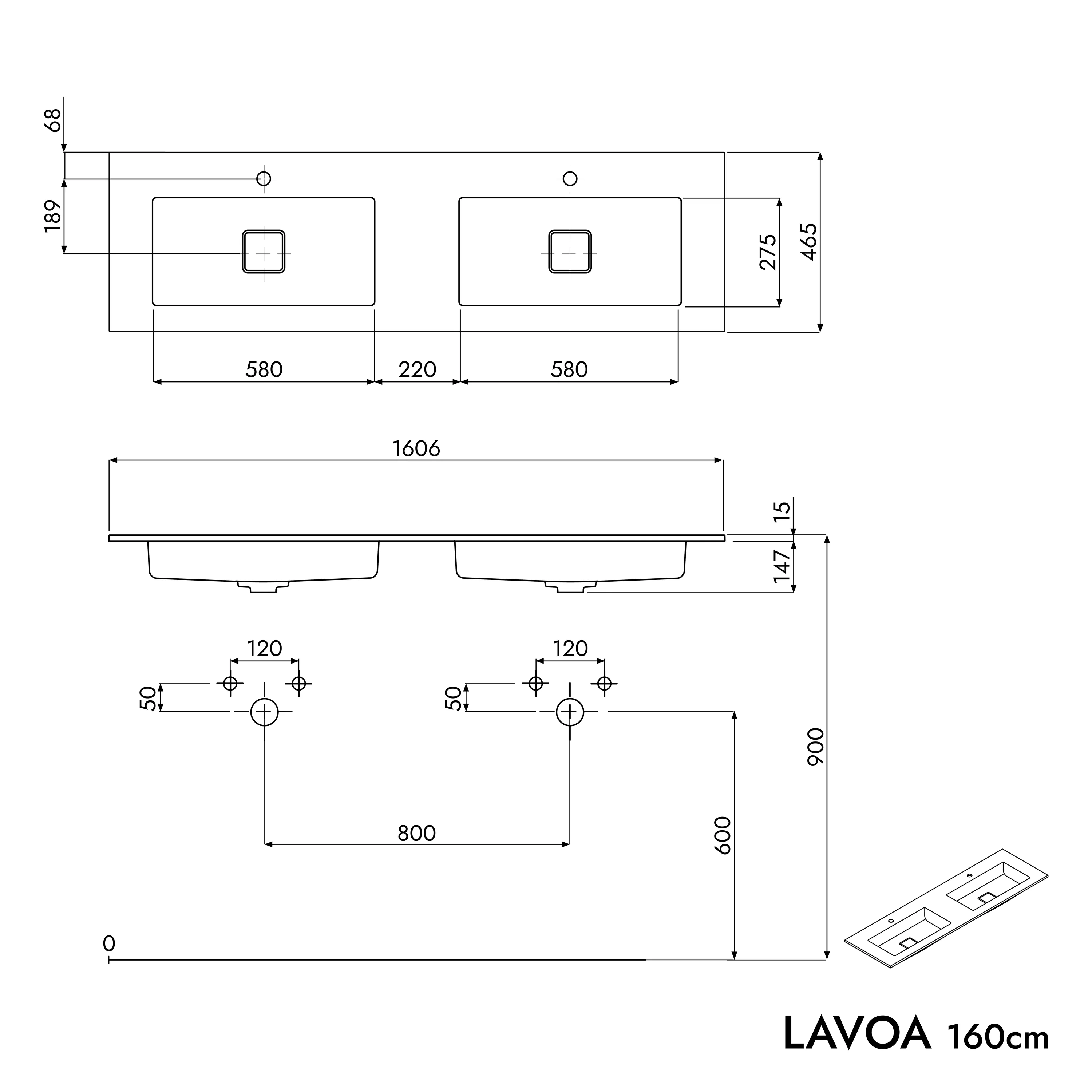 Szafka podumywalkowa LAVOA 160 cm - Image 72