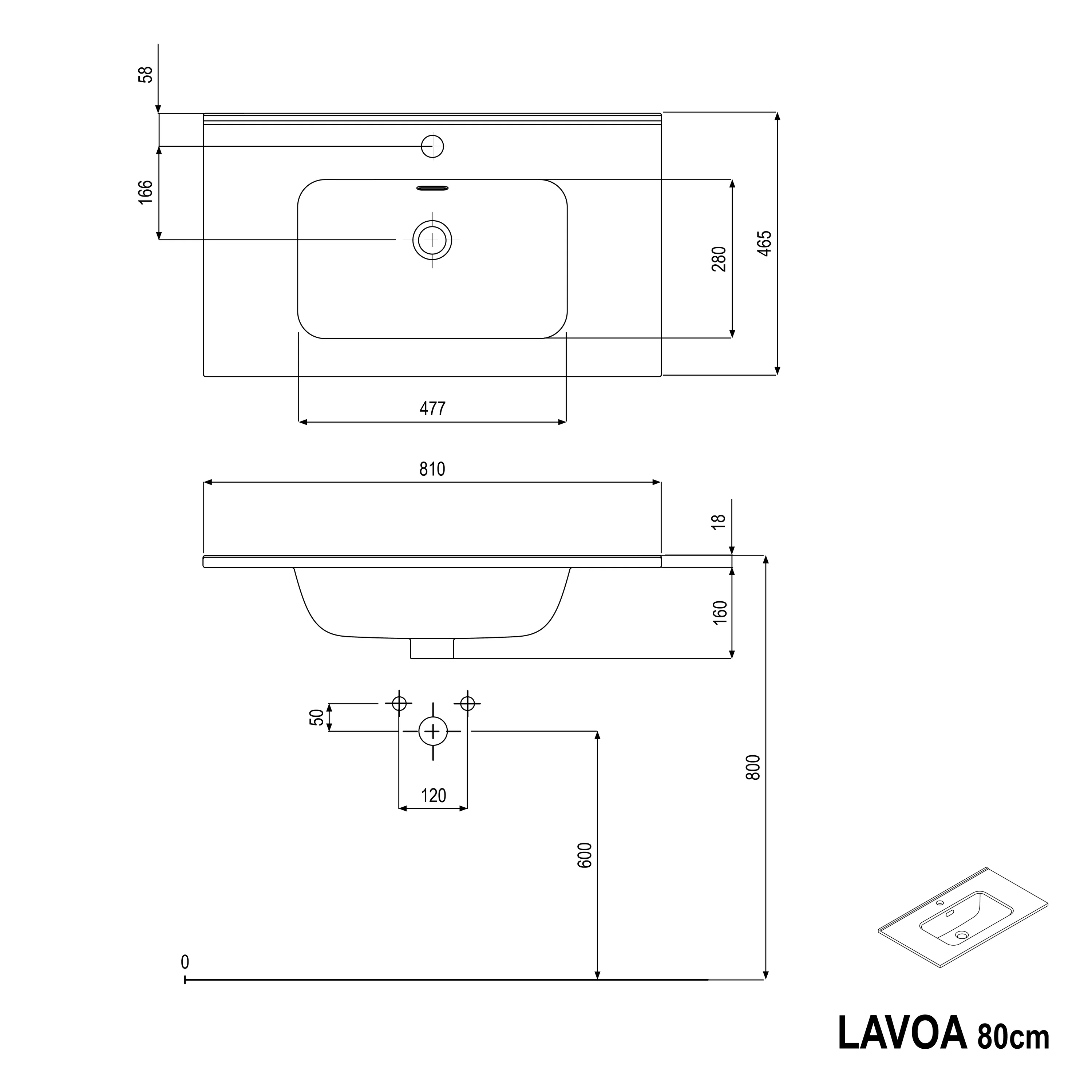 Szafka podumywalkowa LAVOA 80 cm - Image 37