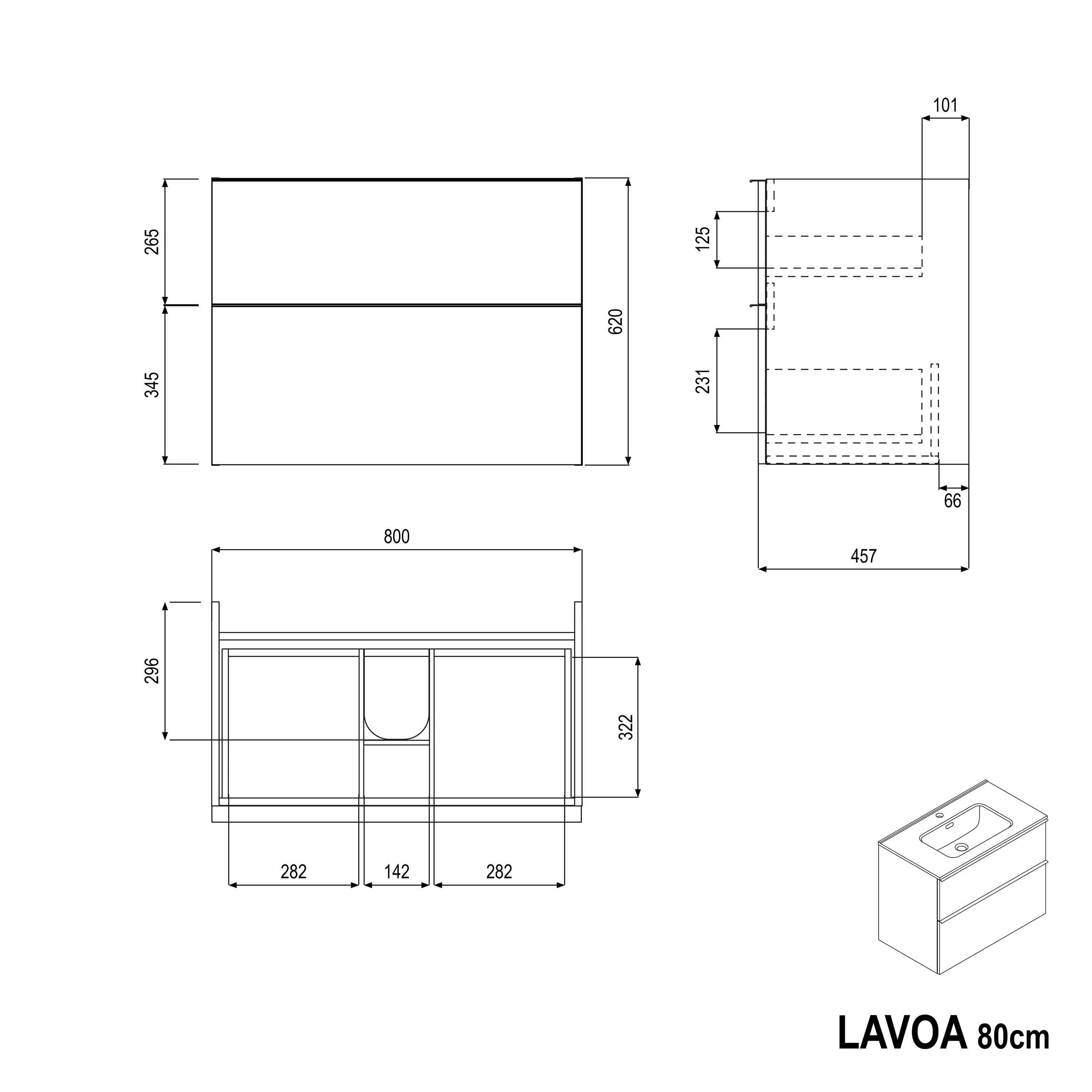 Szafka podumywalkowa LAVOA 80 cm - Image 38