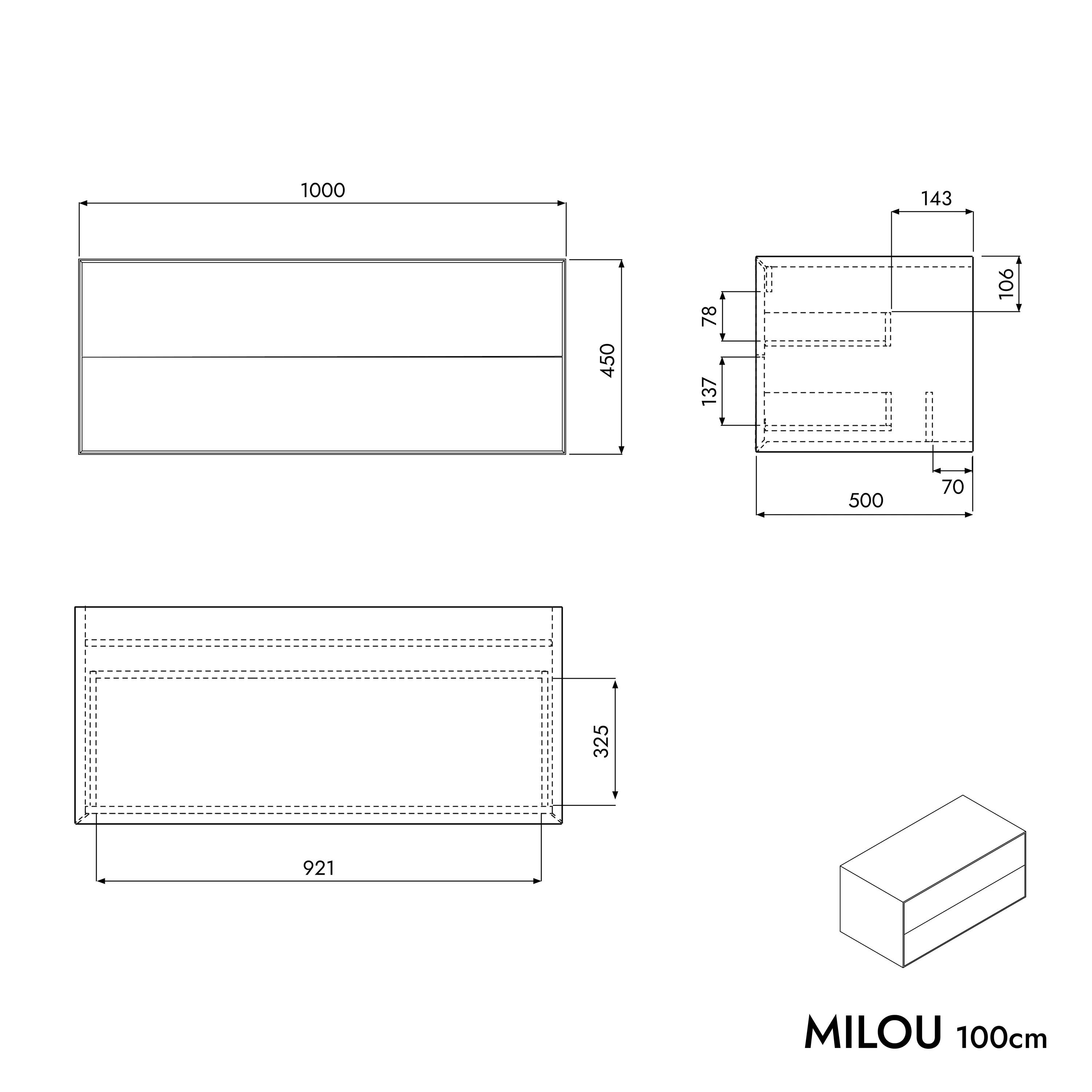 Szafka podumywalkowa MILOU 100 cm - Image 19