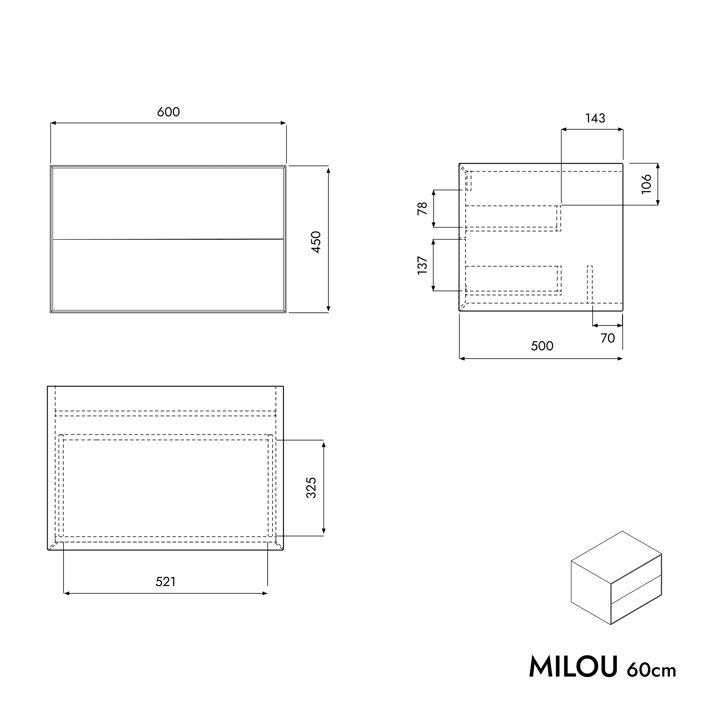 Szafka podumywalkowa MILOU 60 cm - Image 19