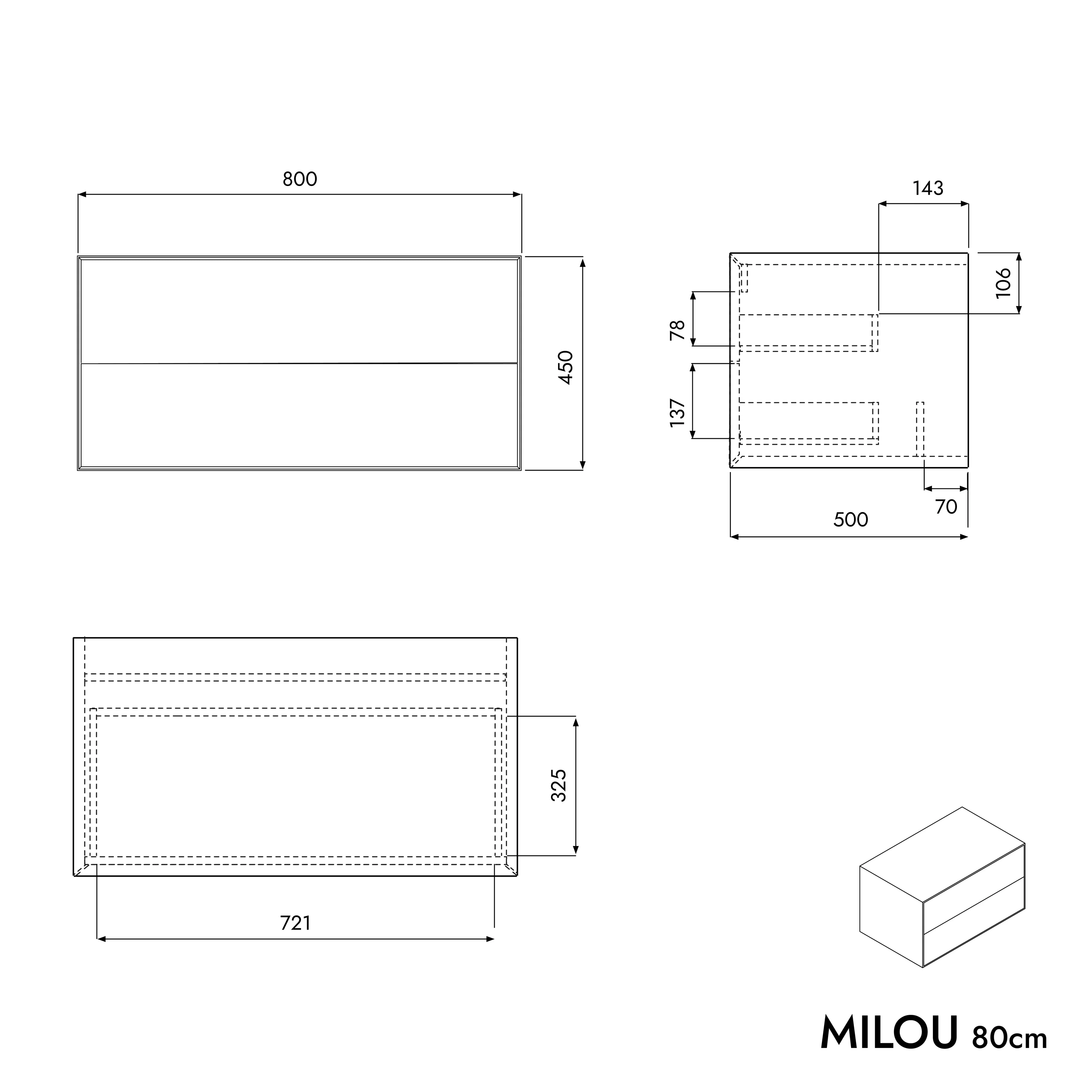 Szafka podumywalkowa MILOU 80 cm - Image 19