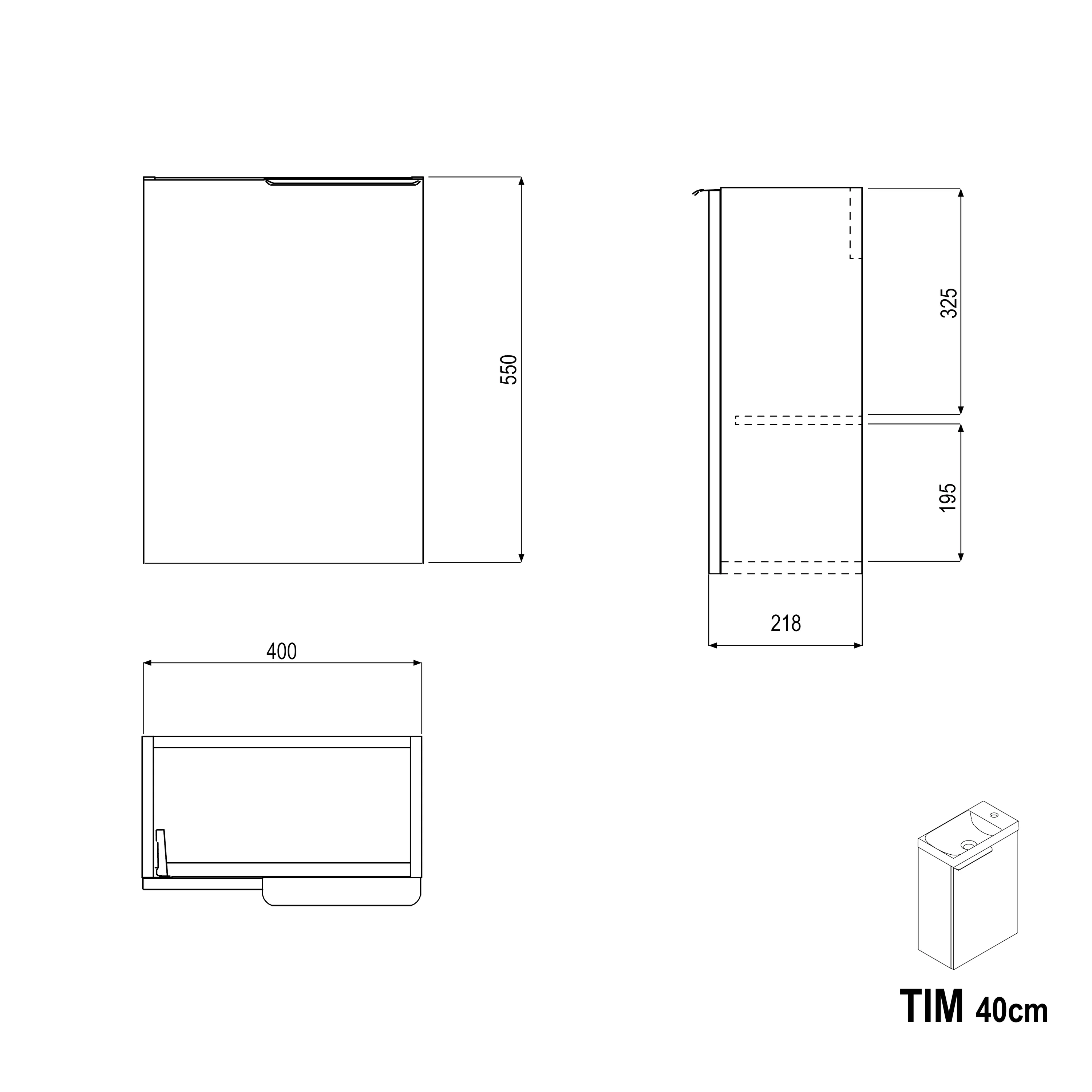 Szafka podumywalkowa TIM 40 cm - Image 43