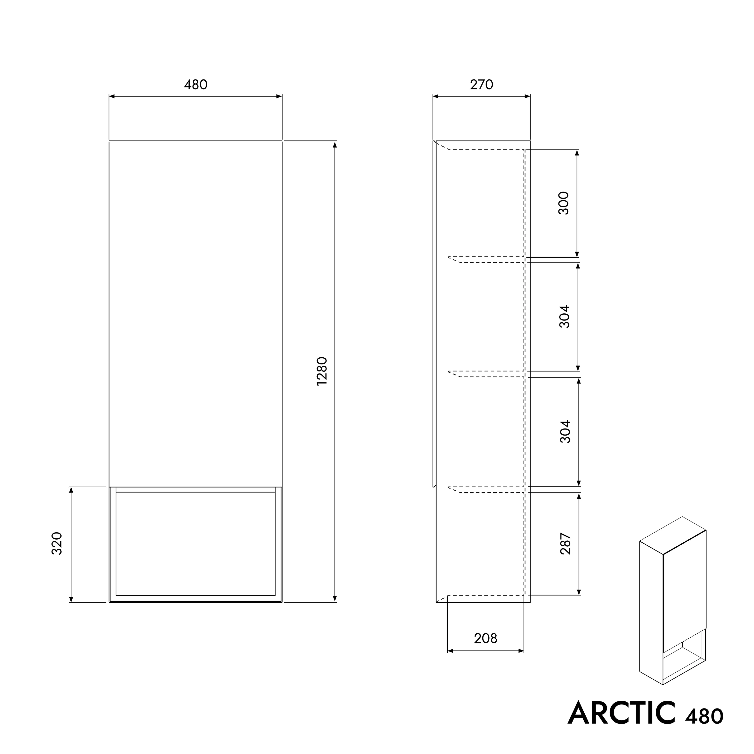 Szafka boczna ARCTIC 480 - Image 5