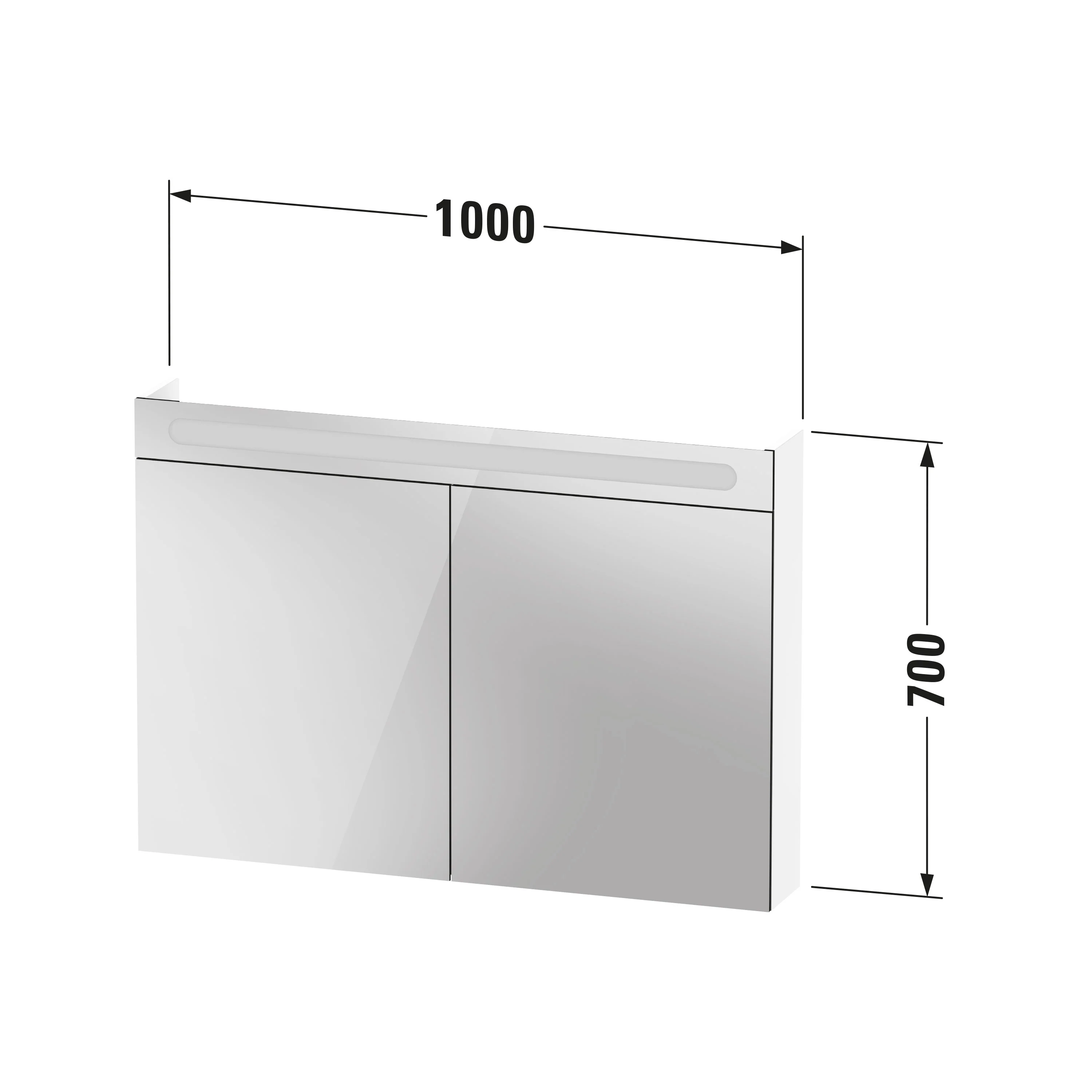 Szafka z lustrem Duravit DuraPoint 100 cm - Image 5