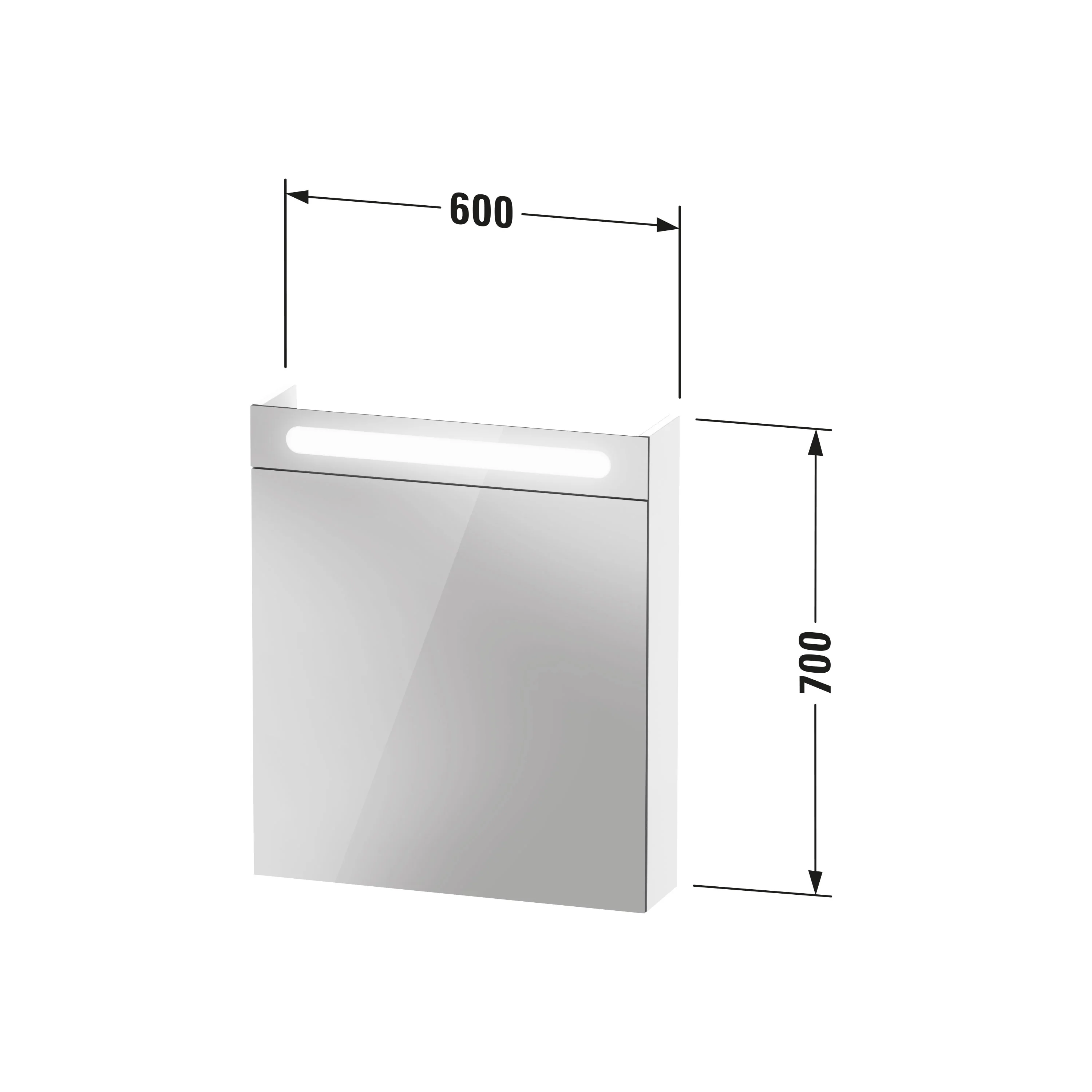 Szafka z lustrem Duravit DuraPoint 60 cm - Image 5