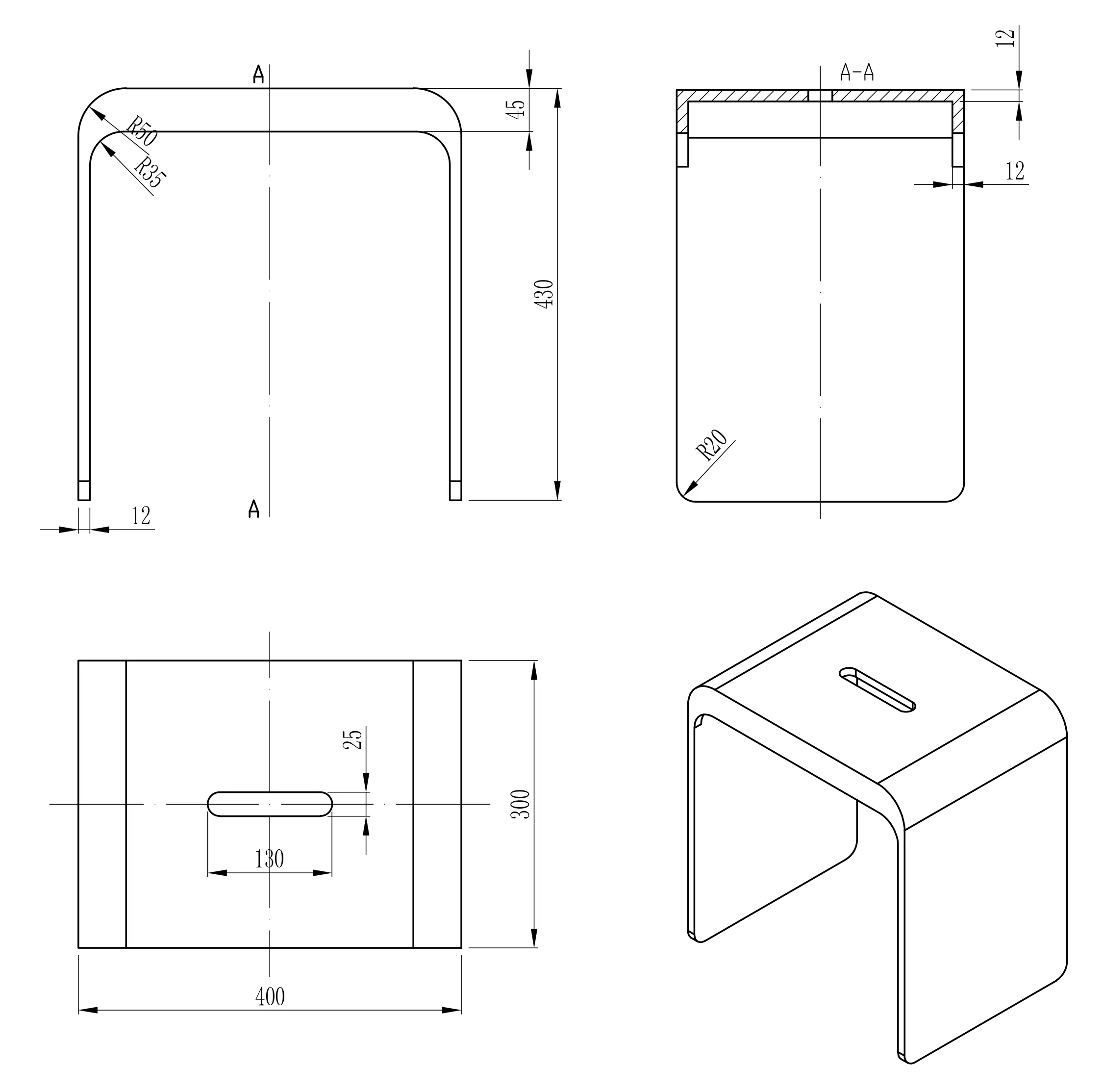 Taboret łazienkowy Bernstein PB4006 - Image 4