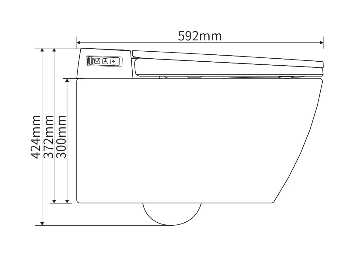 Toaleta myjąca 540 PRO biała - Image 15
