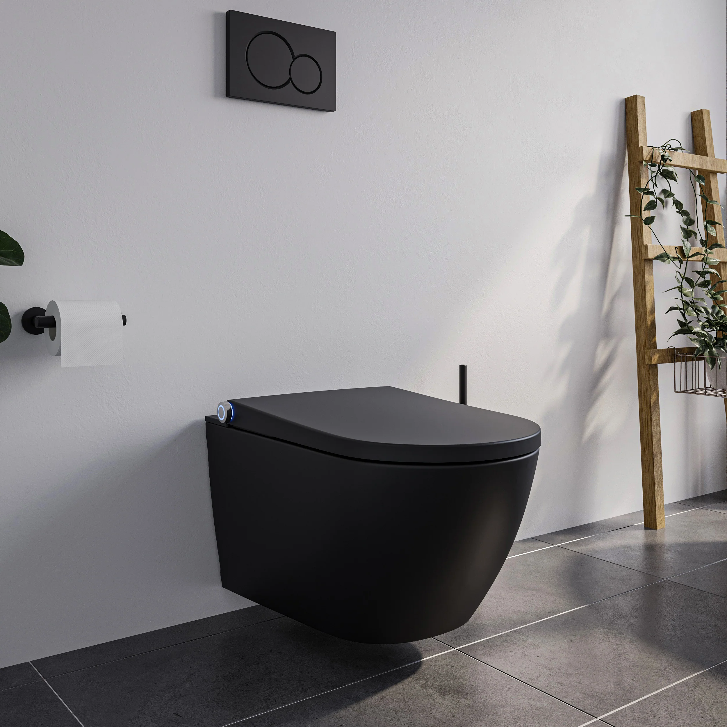 Toaleta myjąca PREMIUM 1102 czarny mat