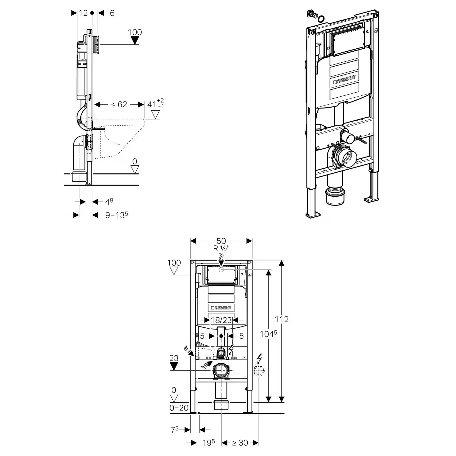 Toaleta myjąca PREMIUM 1102 ze stelażem Geberit Duofix - kompletny zestaw - Image 20