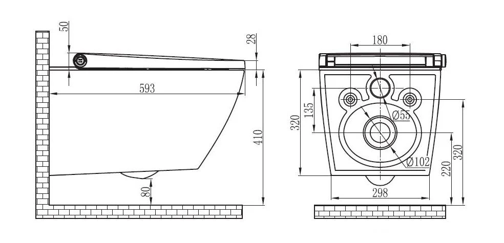 Toaleta myjąca PRO+ 1104 ze stelażem Geberit Duofix - kompletny zestaw - Image 18