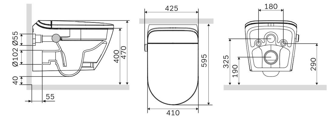 Toaleta myjąca T640 PRO ze stelażem Geberit Duofix - kompletny zestaw - Image 14