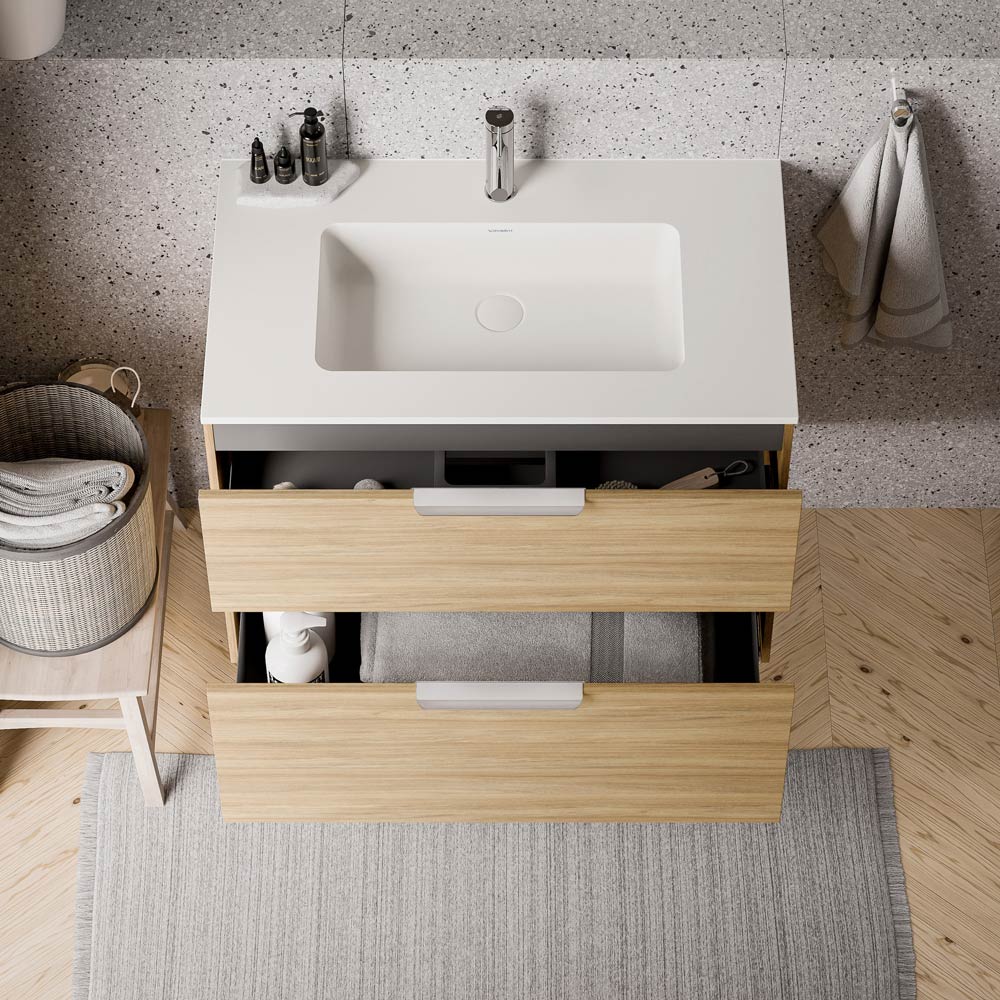Umywalka Duravit z szafką podumywalkową TIM 80 cm - Image 33