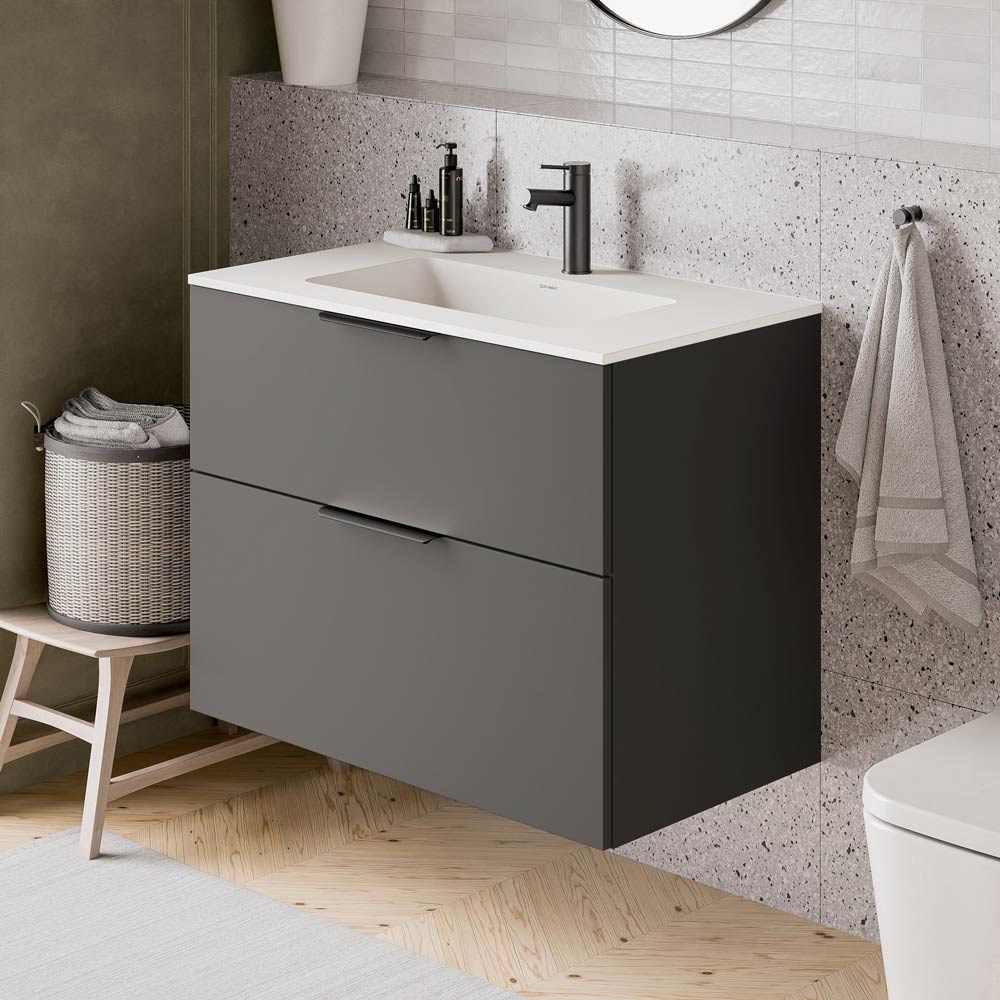 Umywalka Duravit z szafką podumywalkową TIM 80 cm - Image 8