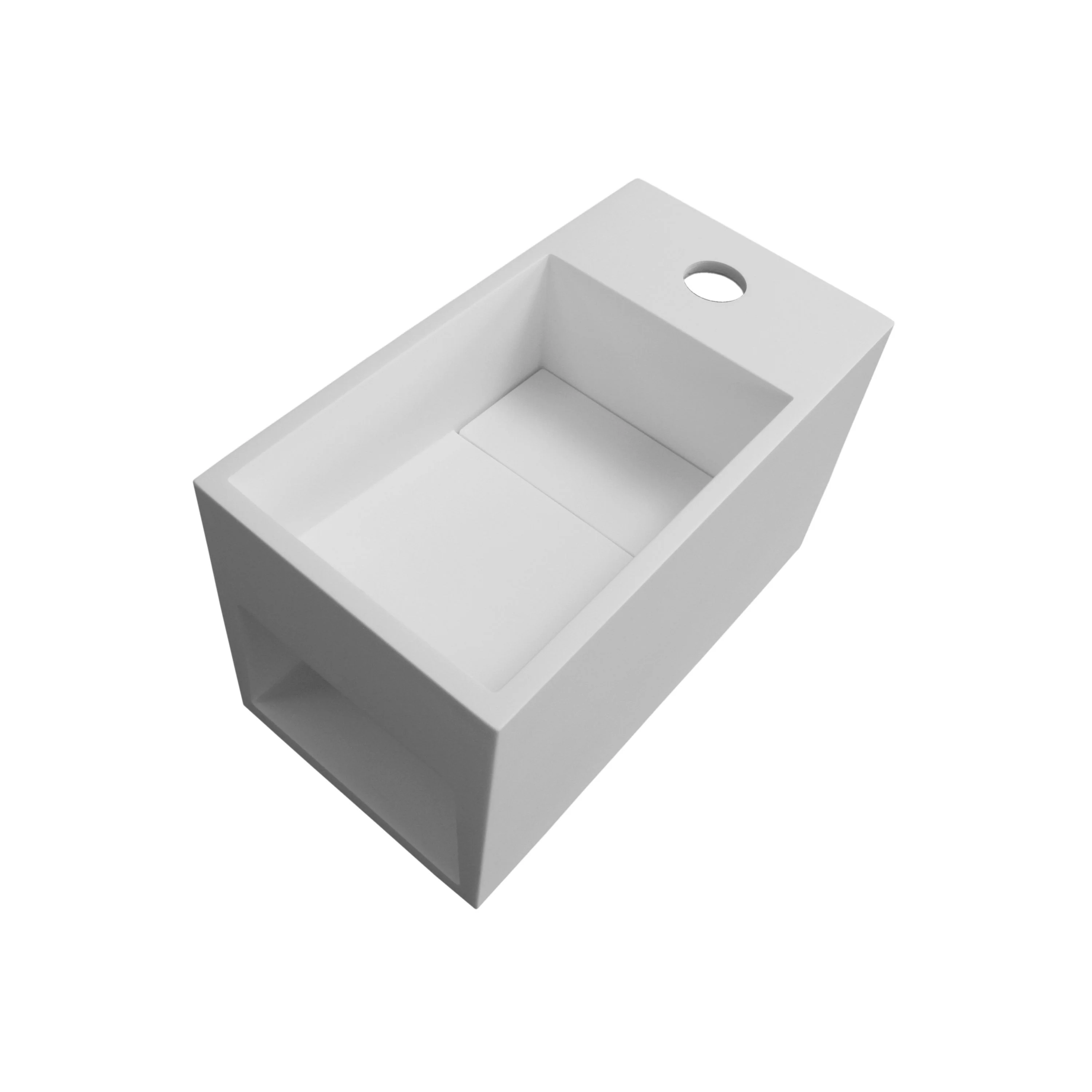 Umywalka wisząca z półką PB2046 odlew mineralny - Image 4