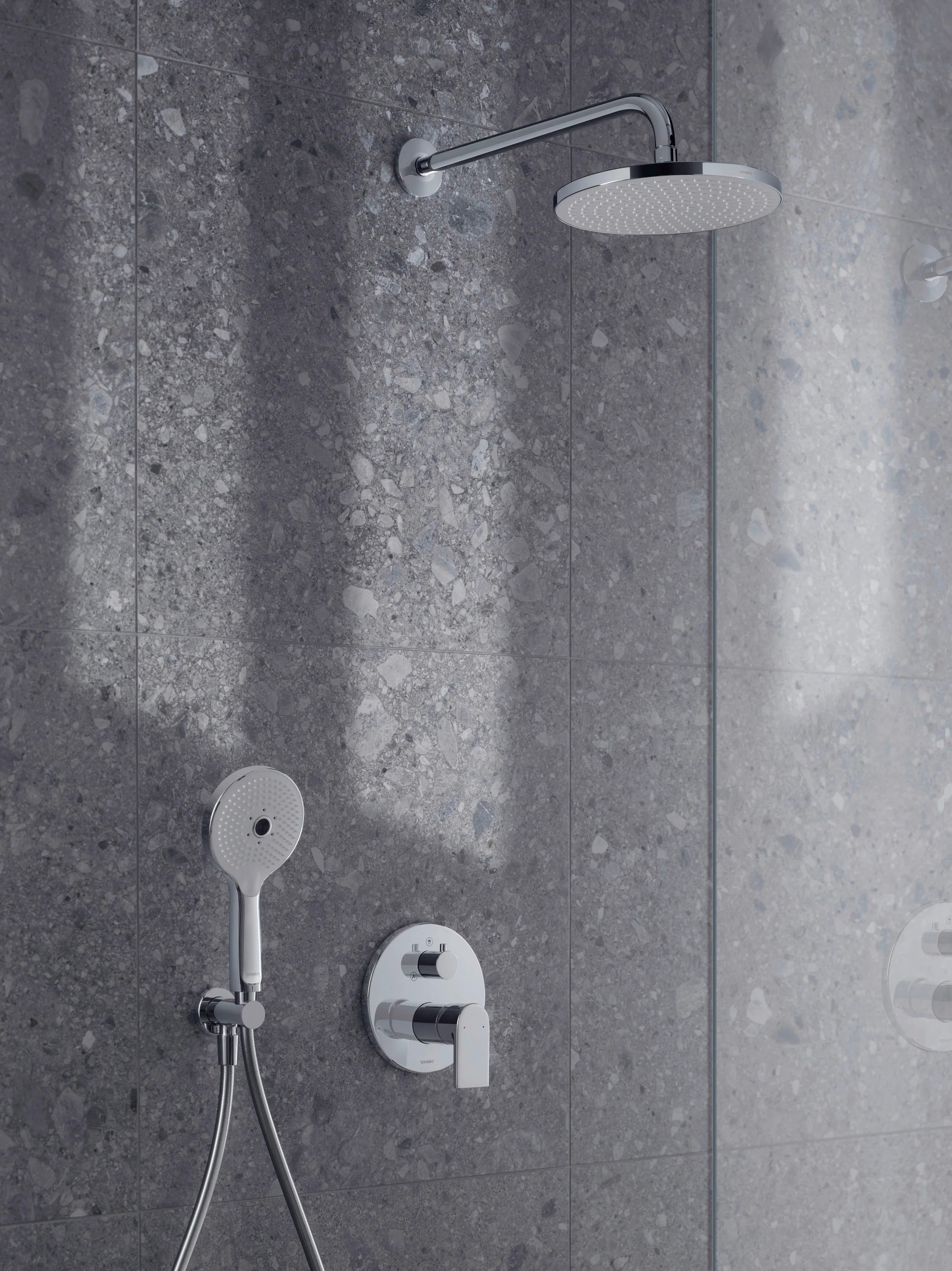 Duravit uniwersalne przyłącze ścienne z uchwytem na słuchawkę prysznicową - Image 3