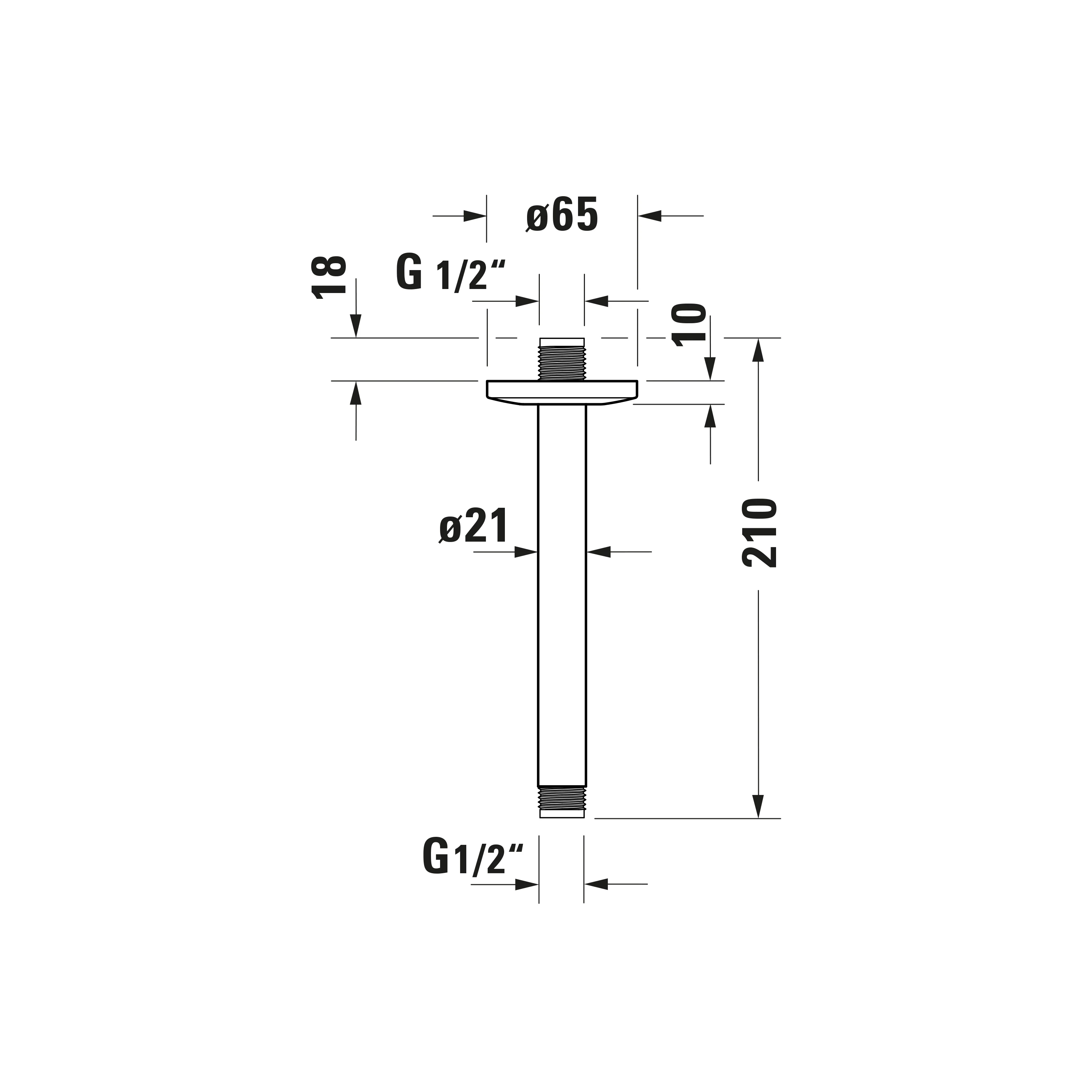 Duravit uniwersalne ramię prysznicowe - Image 11