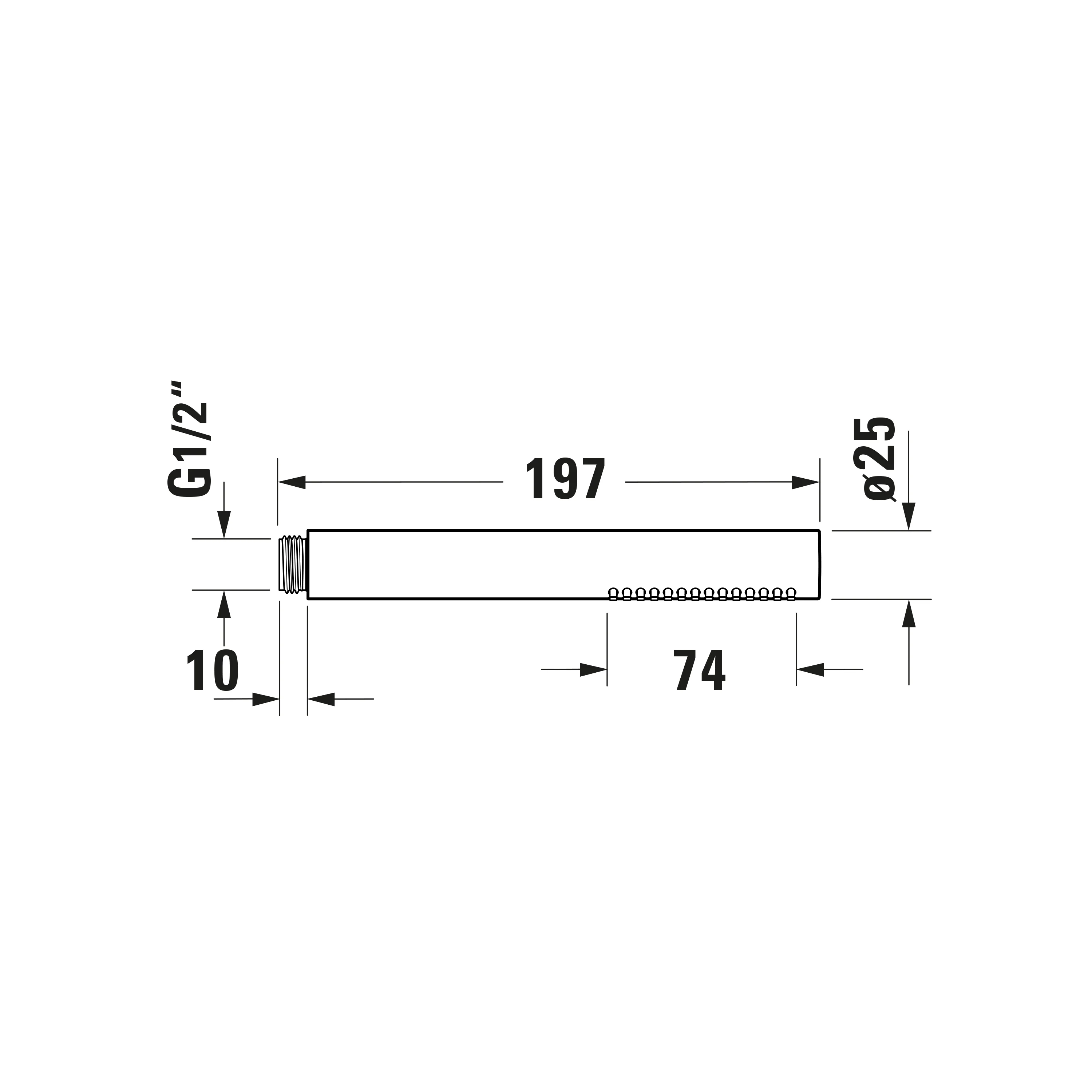 Duravit uniwersalna rączka natrysku okrągła - Image 7