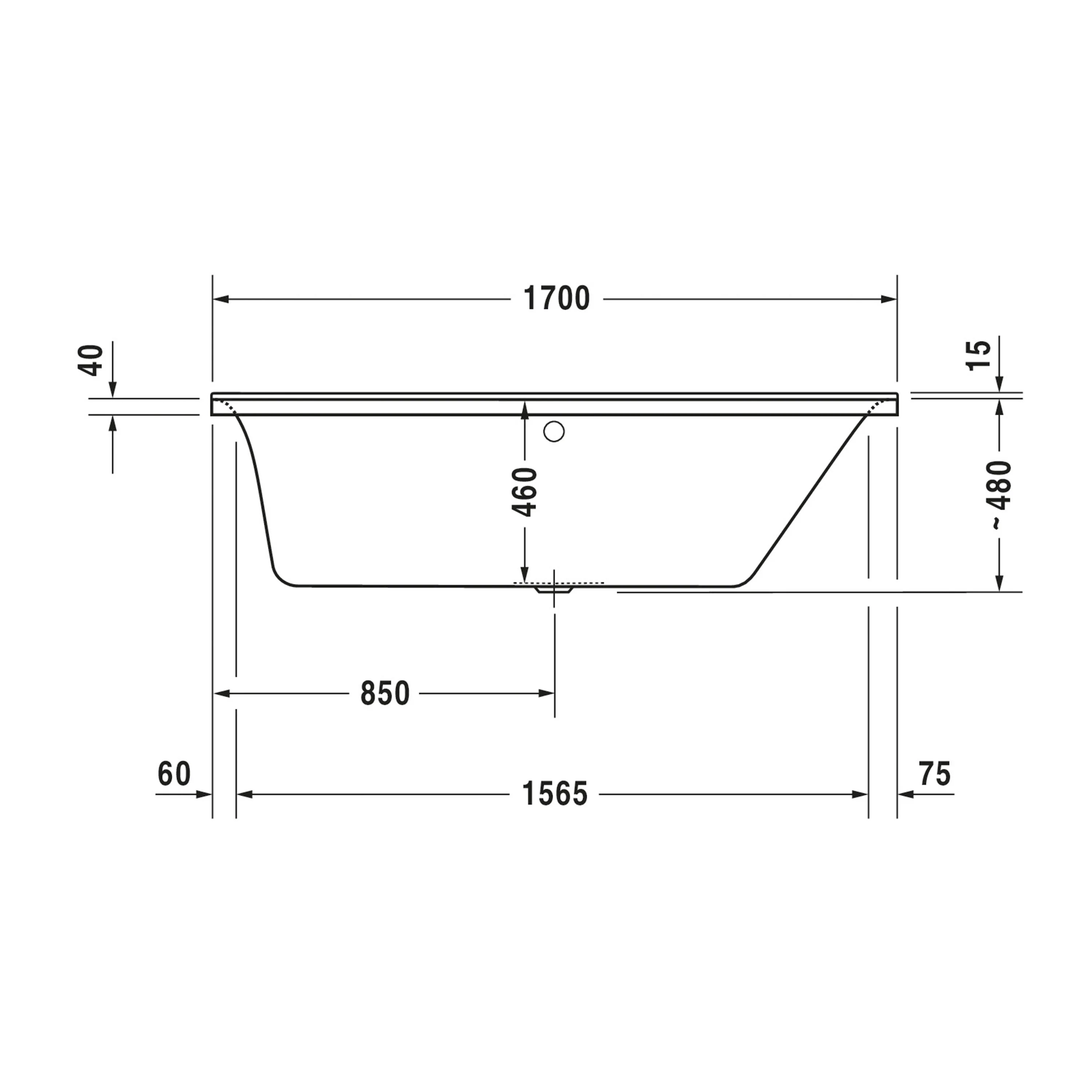 Duravit P3 wanna prostokątna - Image 11