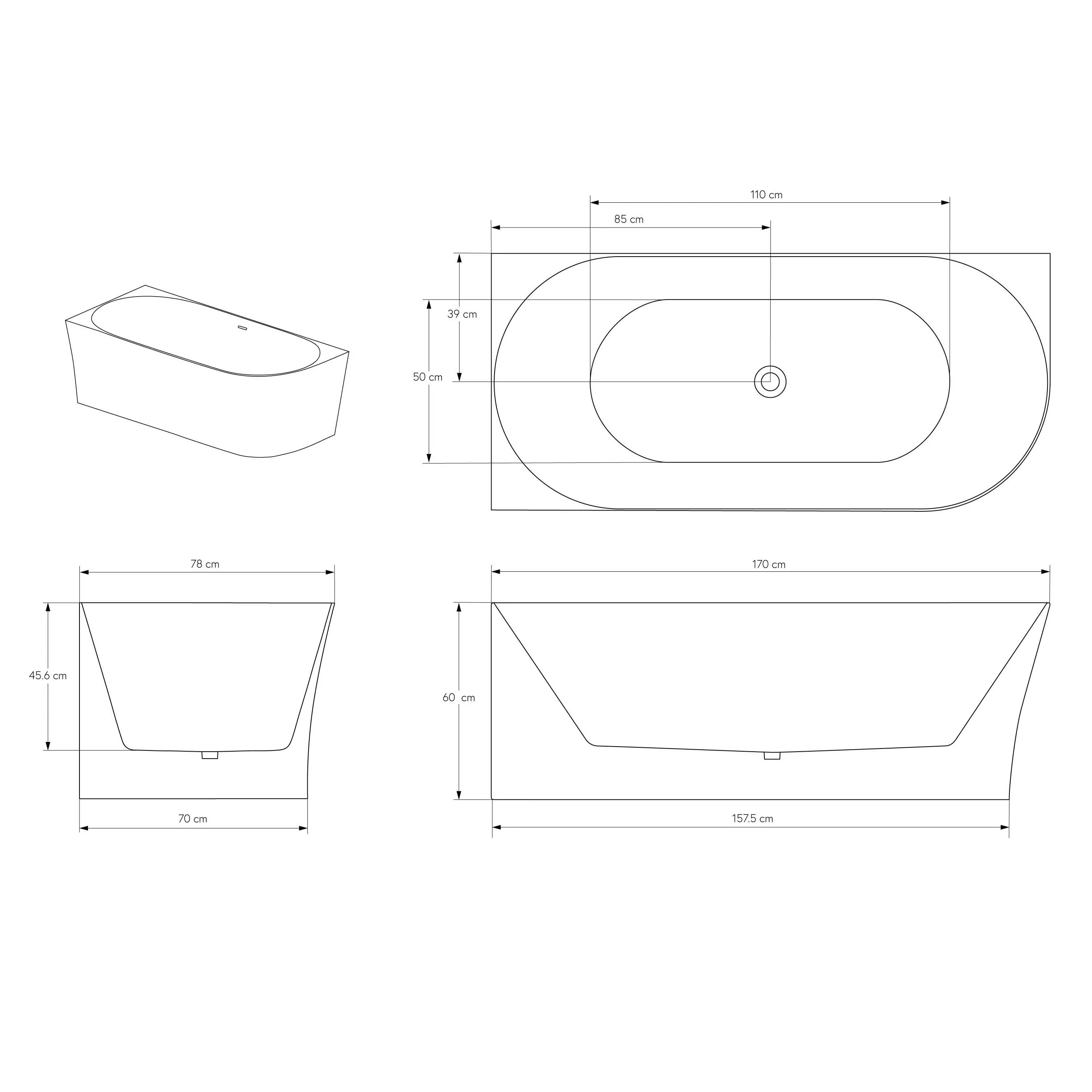 Wanna narożna NOVA SLIM LINE - Image 6