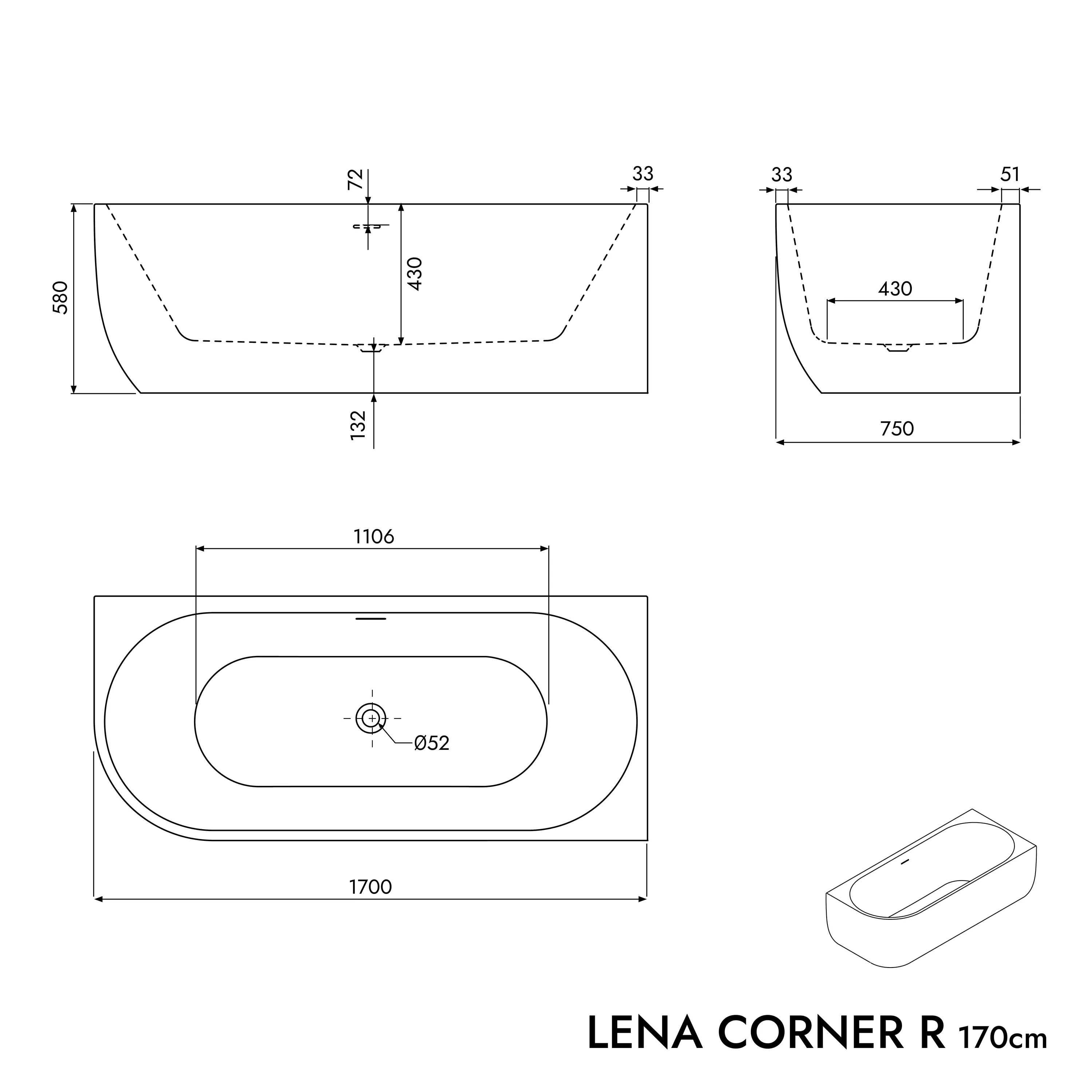 Wanna wolnostojąca LENA CORNER - Image 10