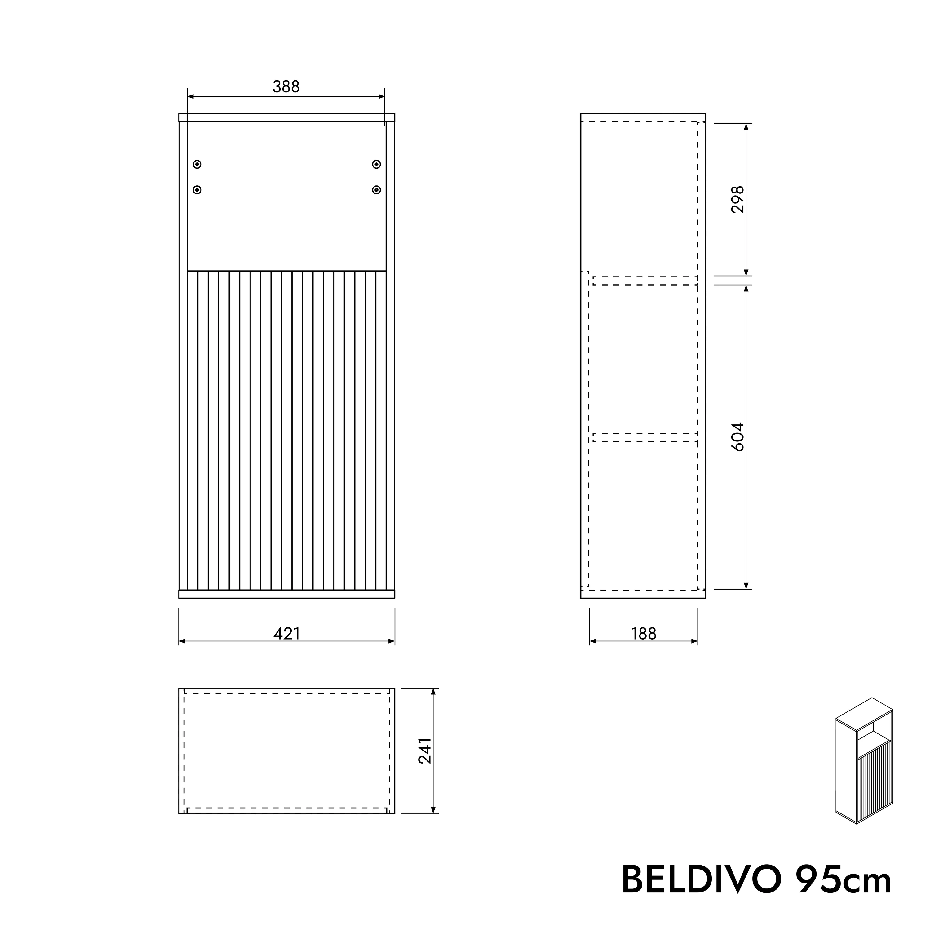 Zestaw mebli łazienkowych BELDIVO 60 cm - Image 57