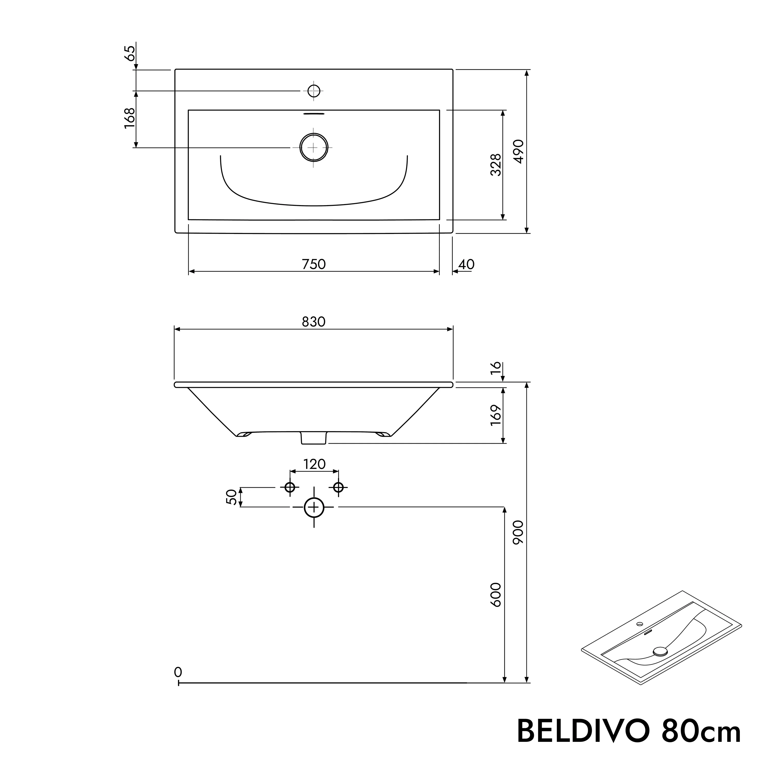 Zestaw mebli łazienkowych BELDIVO 80 cm - Image 74